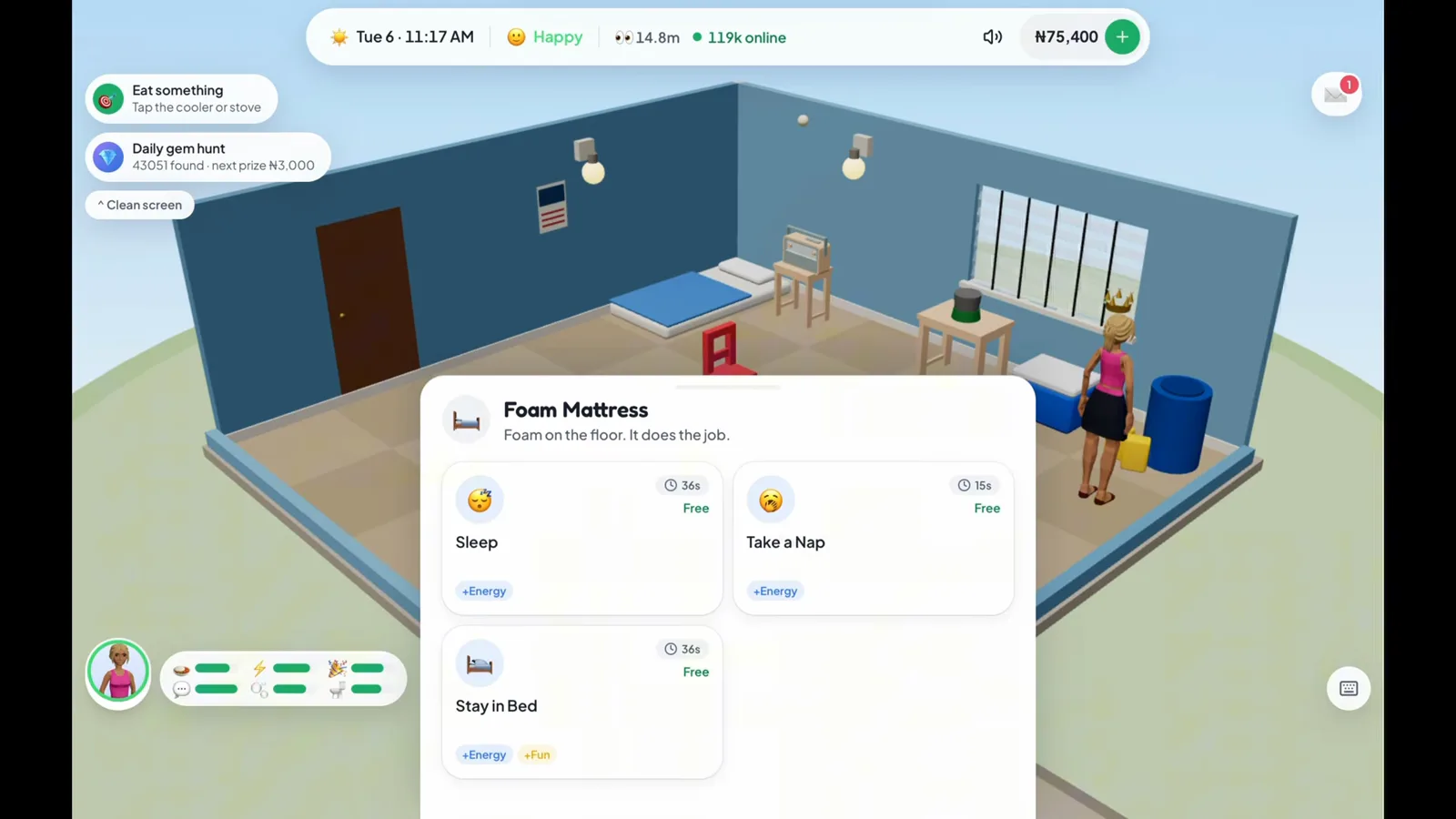 Comparing the mattress rest actions Foam Mattress menu in Lagos Life listing Sleep and Take a Nap for Energy and Stay in Bed for Energy and Fun